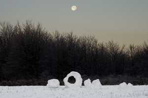 "Snowhenge" image