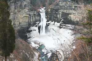 "Taughannock Falls in March"